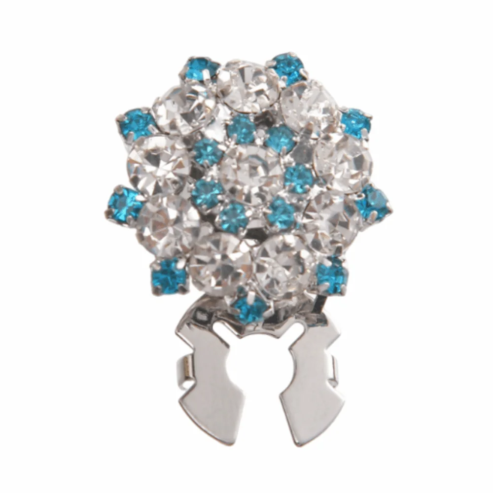 Funkelnde Strass-Knopfabdeckungen, elegante Blumen-Clip-Knöpfe im europäischen Stil, abnehmbare Legierungs-Clip-Knöpfe