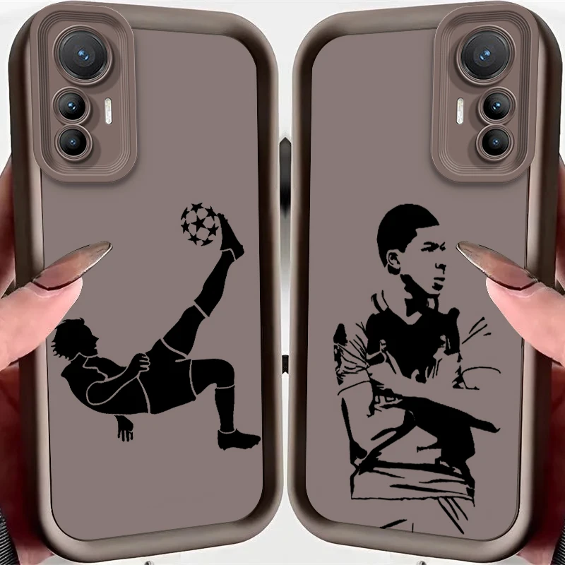 Cool Football Stars No.10 7 Eye Ladder For Xiaomi MI 14 12T 11 Lite Poco M3 X5 X4 F5 F4 F3 F2 GT Pro 5G Soft Phone Case