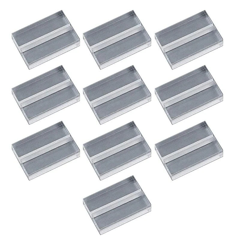 

10Pieces Clear Acrylic Card Holders Suitable for Home Office and Event Use K2WE