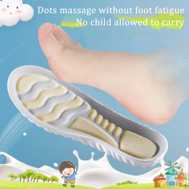 Semelles intérieures de sport respirantes pour enfants, coussinets de chaussures de sueur, coussin de pieds souples, support d'arc, nuages super doux, astronomique, enfants, bébé