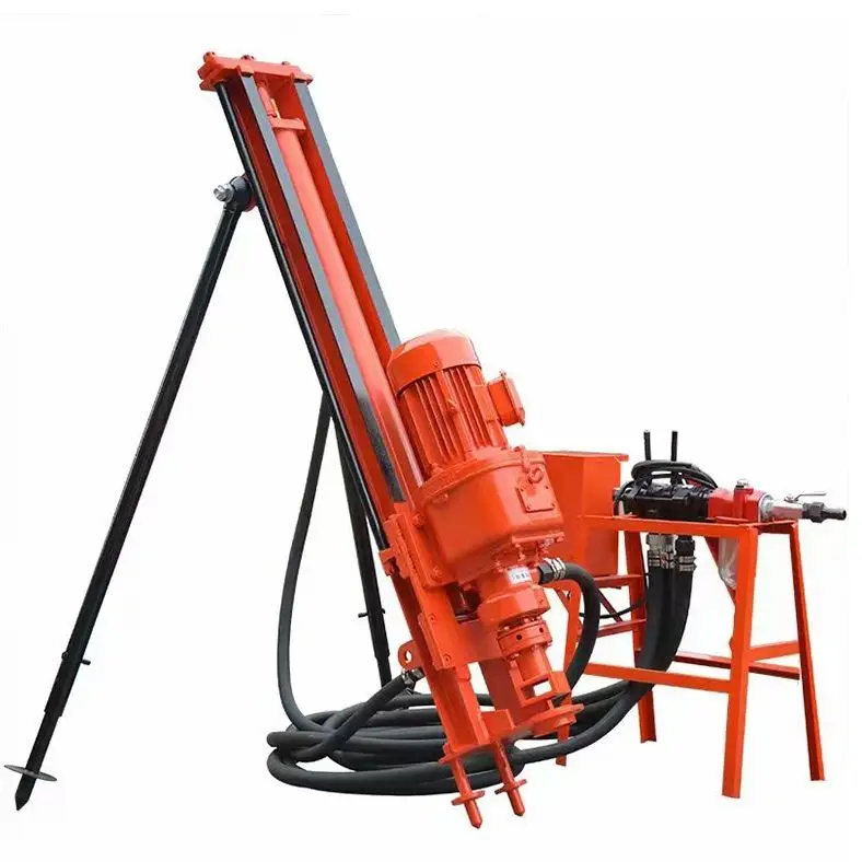 

Индивидуальная компактная пневматическая буровая установка DTH с многоугловой регулировкой и высоким крутящим моментом для бурения на 40 м для домашних и промышленных проектов