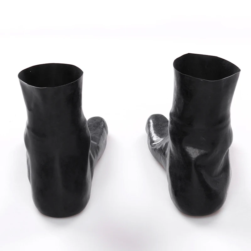 Chaussettes Sexy 3D en Latex à 5 orteils, sans couture, courtes et serrées, unisexes pour femmes et hommes, tenue de Club avec body fétichiste