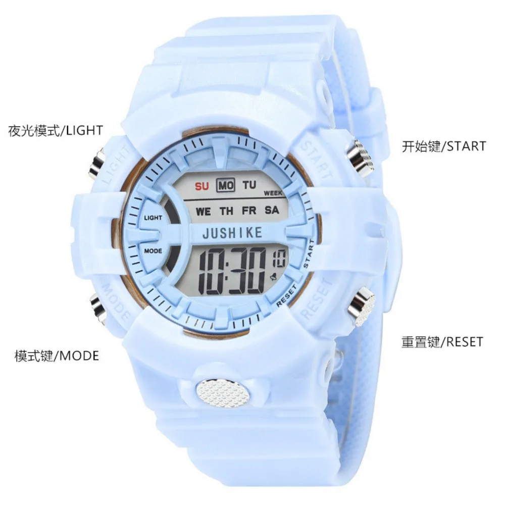 Women Watches Top Brand Luxury Fashion Waterproof LED Digital Stopwatch Date Rubber Sport Wrist Watch Ladies Watch Reloj Mujer