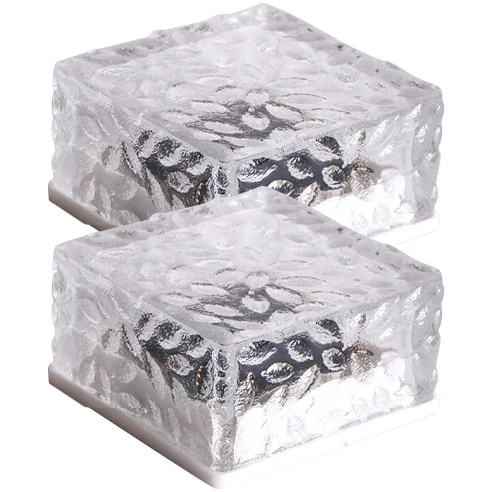 

Plastic Outdoor Garden Pathway Lawn Decorative Light Solar Powered Cube Lights L