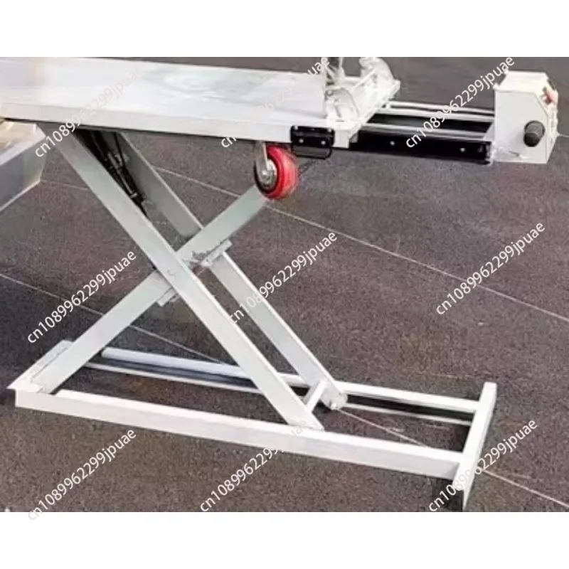 Portable Electric Hydraulic Lifting Loading and Unloading Cargo Scissor Slide Rail Mobile Hand Truck