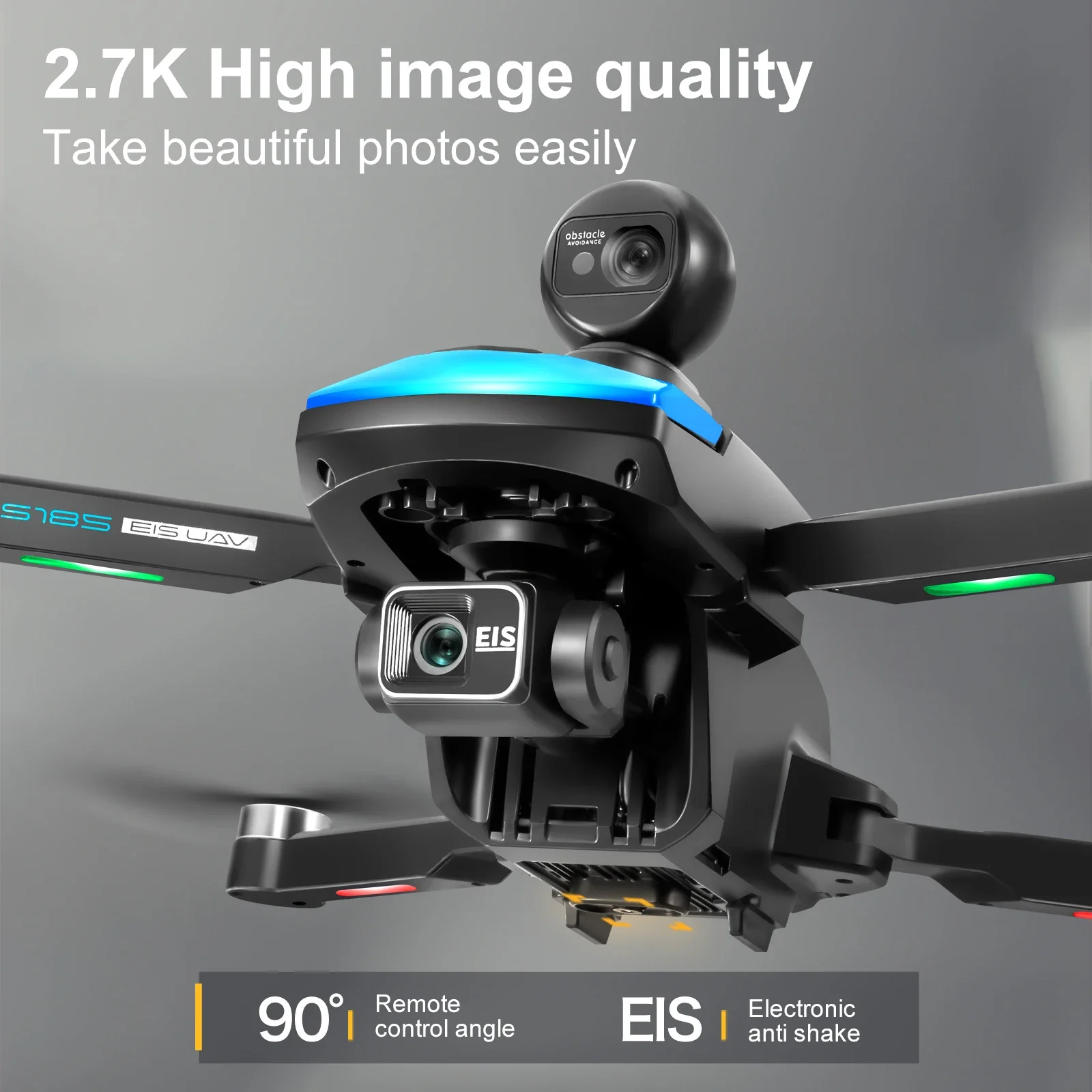 S185 2024new with 3-axis PTZ 5G Digital Image Transmission 4K Drone with Camera LCD Screen Remote Control Brushless Motor FPV