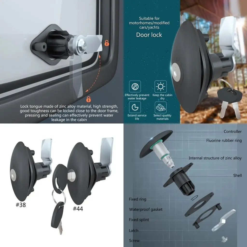 

Замок для шкафа с замком Cams Lock с одинаковыми ключами, подходит для толщиной панели 1,5 дюйма/1,7 дюйма, безопасный ящик для автофургонов, шкаф для кемперов