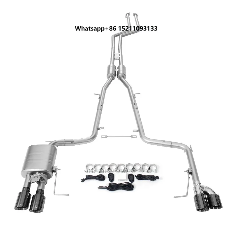 Exhaust System for F10 F18 523i N52 2.5L 2009+ Electronic Valved Mufflers T304 Stainless Steel Pipes
