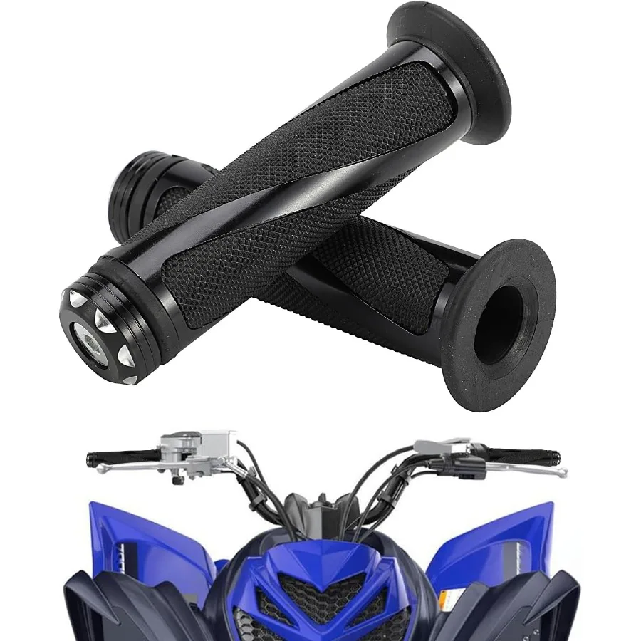 

7 8 22mm ATV Handlebar Grips NonSlip Universal for Foreman Recon Raptor Grizzly Warrior Rancher Fourtrax Blaster Prairie ATV 4