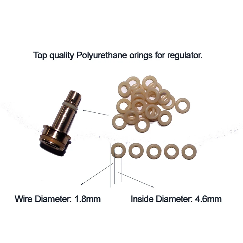 HPA Tank Regulator Piston Seal Polyurethane Sealing O-ring Orings Gasket 90 Duro 20/50pcs