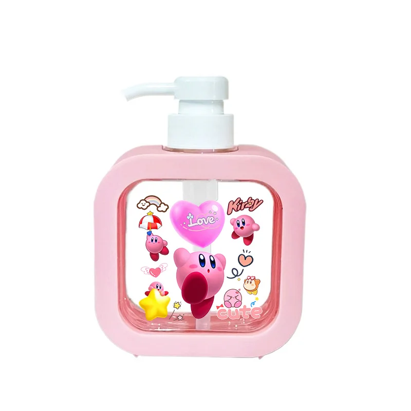 300 мл Кирби аниме пустой насос многоразового использования для ванной комнаты шампунь бутылки для геля для душа диспенсер милый кухонный блюдо пластиковый контейнер для жидкости