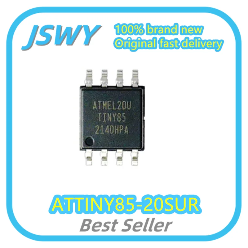 (5/50pcs) ATTINY85-20SUR ATTINY85 SOIC-8 Microcontroller Original Genuine Electronics Bulk Inventory