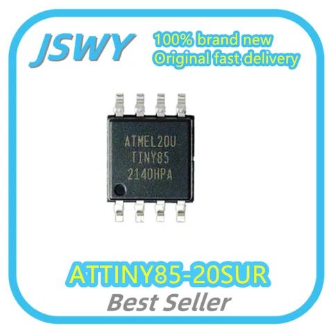 (5/50pcs) ATTINY85-20SUR ATTINY85 SOIC-8 Microcontroller Original Genuine Electronics Bulk Inventory