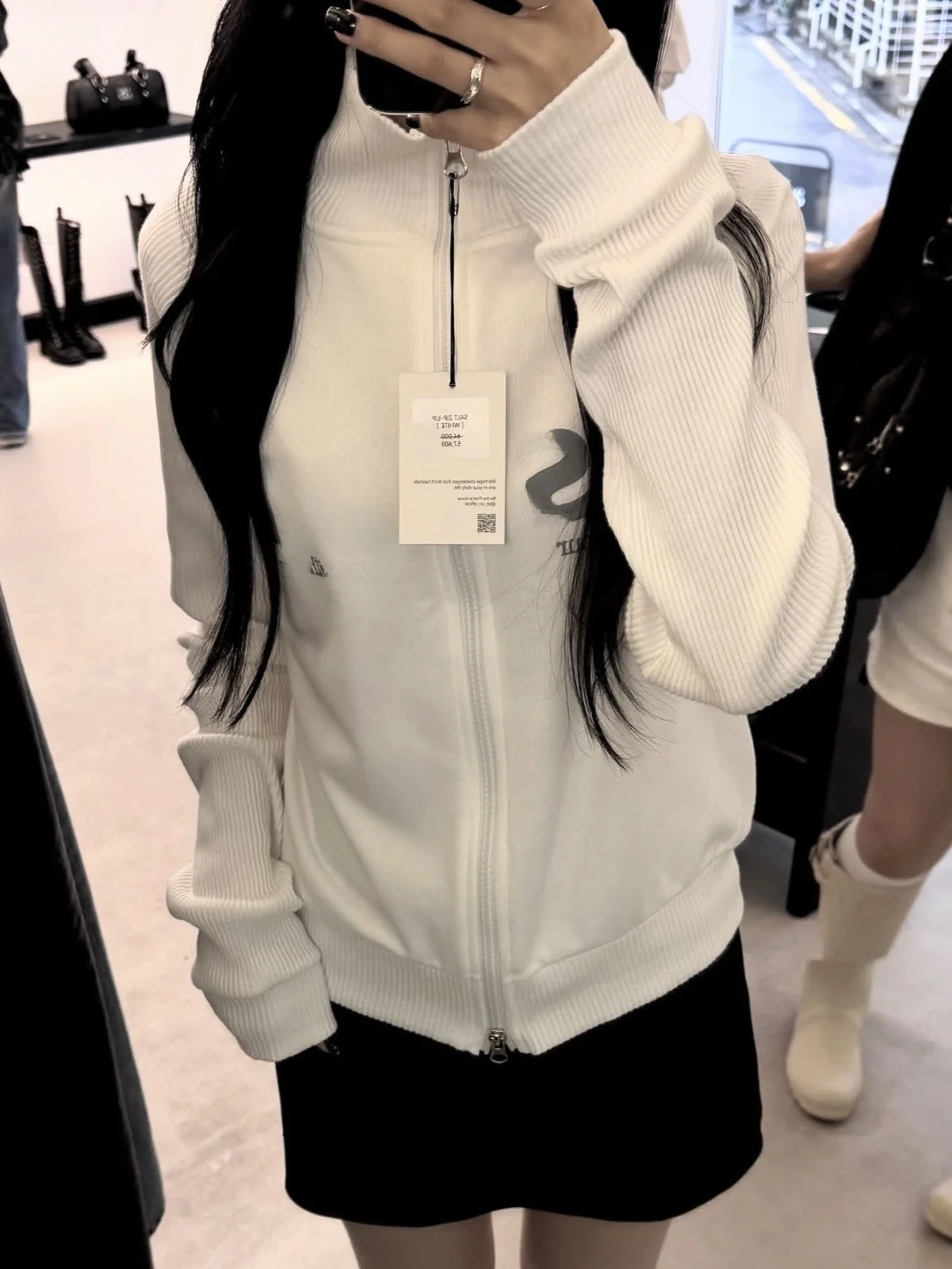 

Облегающий воротник-стойка на молнии с буквенным принтом, цвет вставки Blo ort, корейская женская модная верхняя одежда