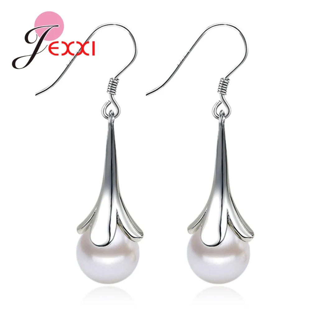 Top Brand 925 Sterling Silver Jewelry Sets Opal Drop Earrings Concise Pendant Necklaces For Women Korean Trend Joyas Lovers Gift view 2