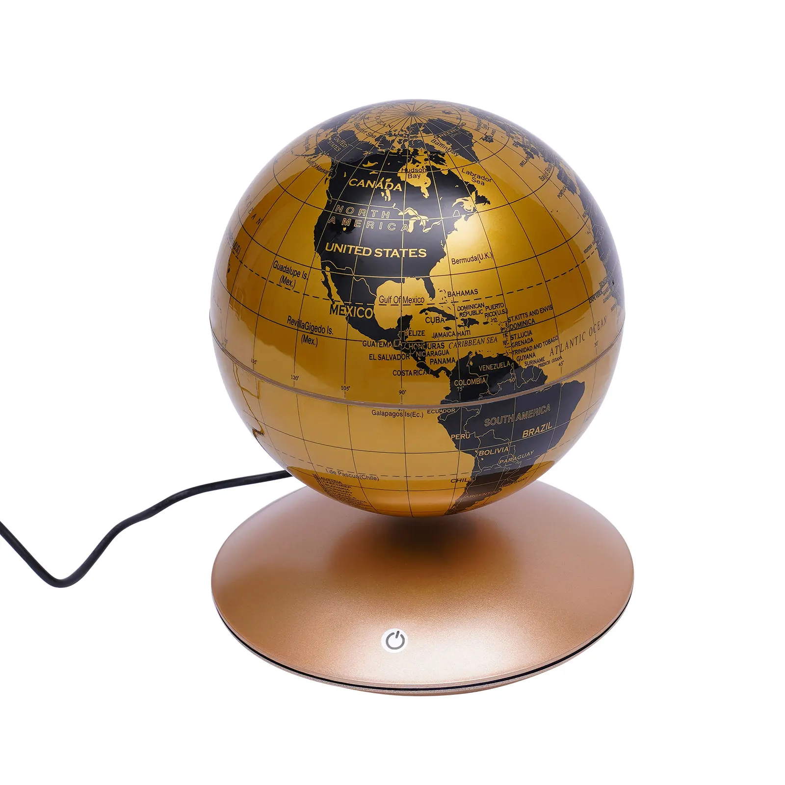 Magnetic Levitating Floating Globe World Map Color Light Night Lamp Decor DC12V