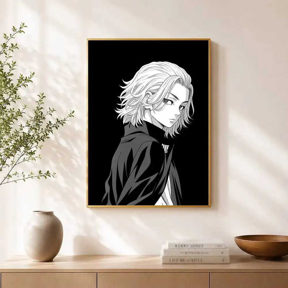 Tokyo Revengers Mikey Poster Waterproof Wall Art Sticker For Bar Living Room Vintage Decor High Quality Print Gift