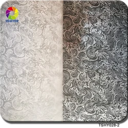 TSAUTOP Silver Flower Water Transfer Printing Hydrographics Film TSHY028-2 Dipping Film 0.5*2m/10m for DIY Projects