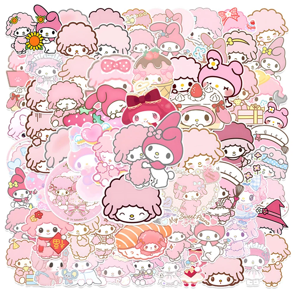 

10/30/50/100pcs Kawaii My Sweet Piano Melody Anime Stickers Decals Graffiti Skateboard Laptop Phone Waterproof Cute Sticker