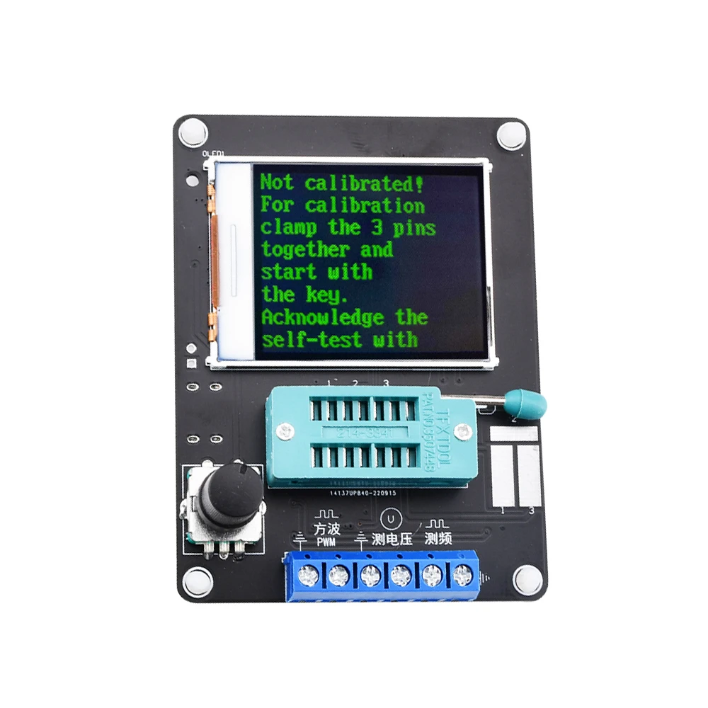 Display LCD GM328A Transistor diodo Tester capacità ESR misuratore di frequenza di tensione PWM generatore di onde quadrate Kit elettronico