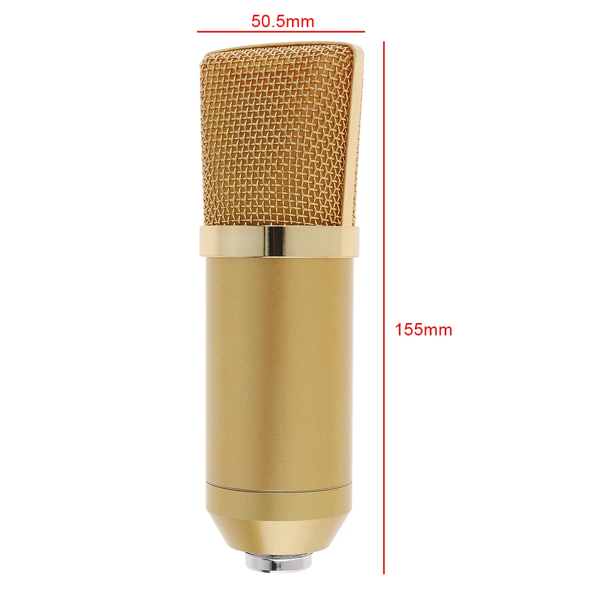 Professional Metal BM-700 Condenser Microphone with Circuit Control and Gold-plated Large Diaphragm Head for Studio / KTV