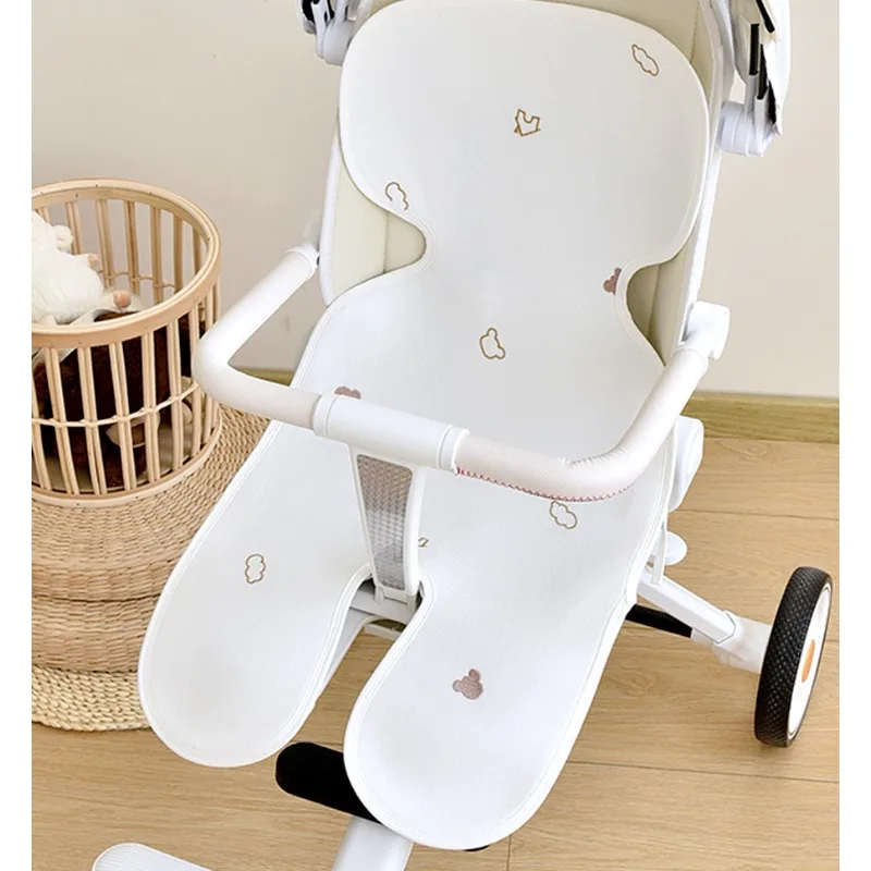 Baby bamboo fiber trolley mat summer cool general cushion safety seat