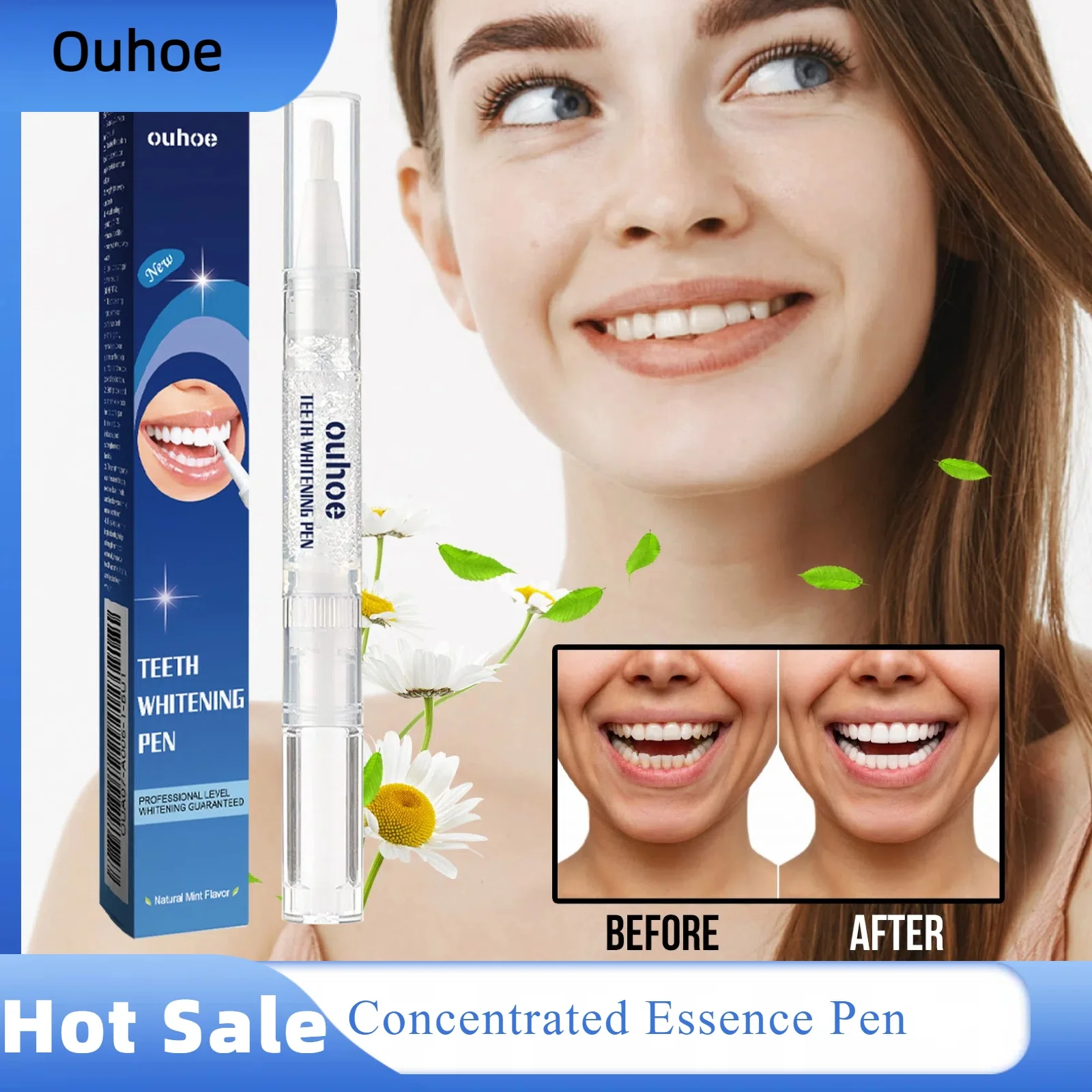 Concentrated Teeth Brightening Essence Pen Effectively Removes Yellow Teeth Cigarette Stains Tea Stains Teeth Whitening Product