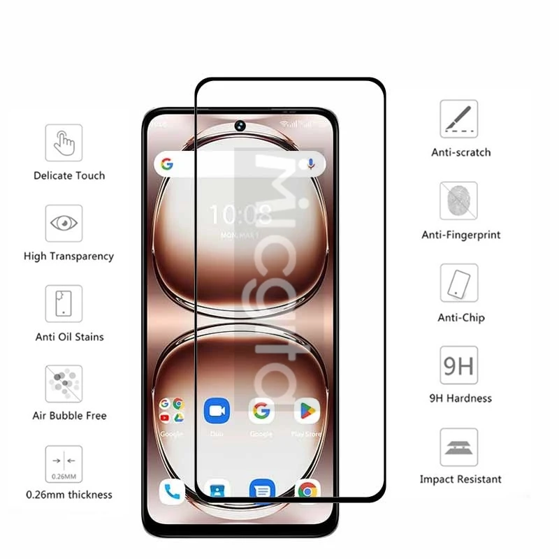 Full Cover For Umidigi Note 100 5G Note 100A Global Screen protector Front Tempered glass film 9H Anti-Scratch 4/3/2/1PCS