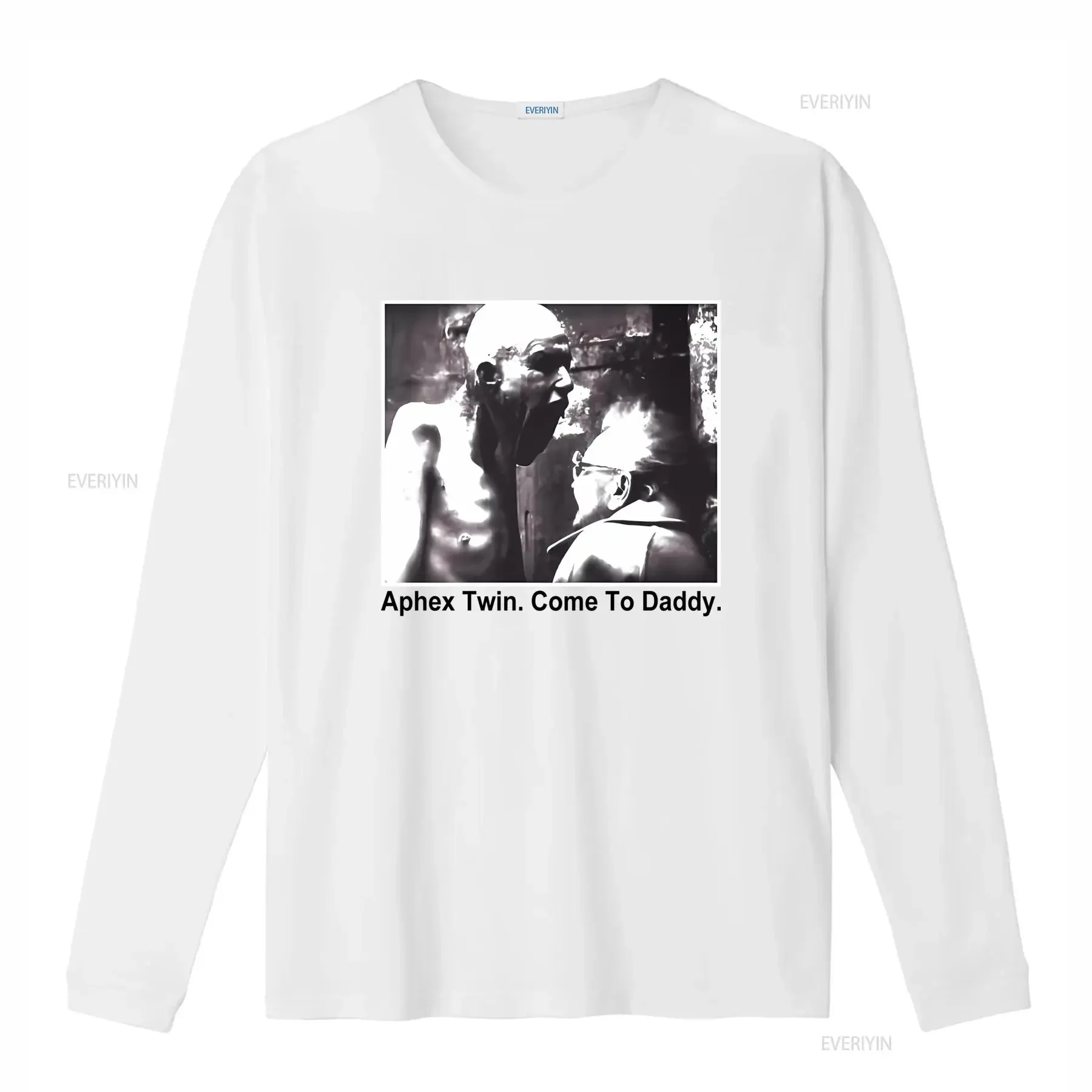 Aphex Twin Come To Daddy Print T Shirt for Men Stylish Unique Design vintage Washed Slightly Soft homme fashion Unisex