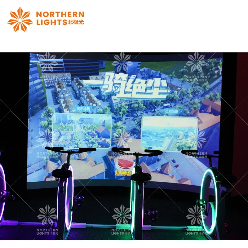 2024 Bicycle AR Dynamic Bicycle Racing Games Interactive Projection Keep Fit Indoor Healthy Sports Game for Entertainment