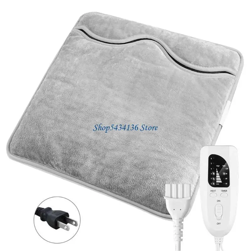 H7ED Electric Foot Warmer Heater 30-120 Miniute Timer Function Accessory