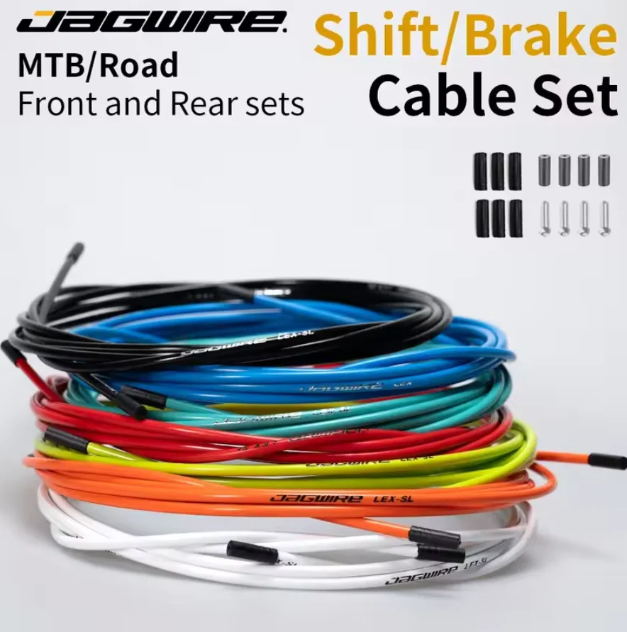 Jagwire Oil-filled Bike Brake/ Shift Cable Kit Galvanized Steel Wire Core 4/5mm Brake/Shifter Cable Housing Mtb Bike Accessories