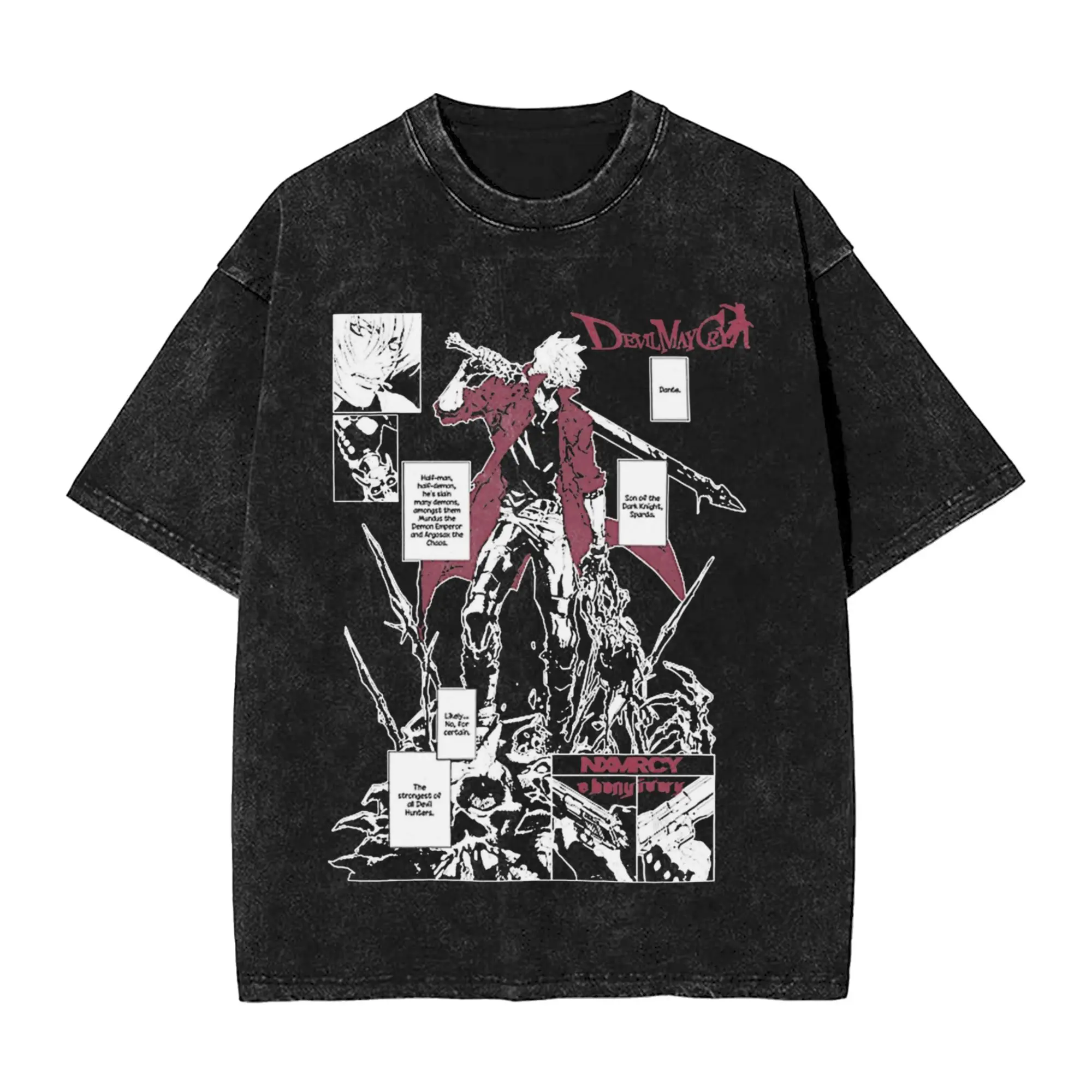 

Devils T-Shirt May Crys Hippie T-Shirts Short Sleeve Streetwear Tshirt Beach Casual O Neck Oversize Top Tees