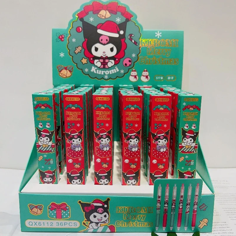 Sanrio Kawaii Kuromi Christmas Blind Box Ballpoint Pen 0.5mm Black Ink Ballpoint Pen Cartoon Ballpoint Pen Cute School Supplies