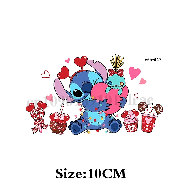 Stitch UV DTF Transfer สติกเกอร์สําหรับขวดน้ําถ้วยน้ํา Kawaii Stitch Disney Transfer SelfAdhesive DIY UV Transfer สติกเกอร์