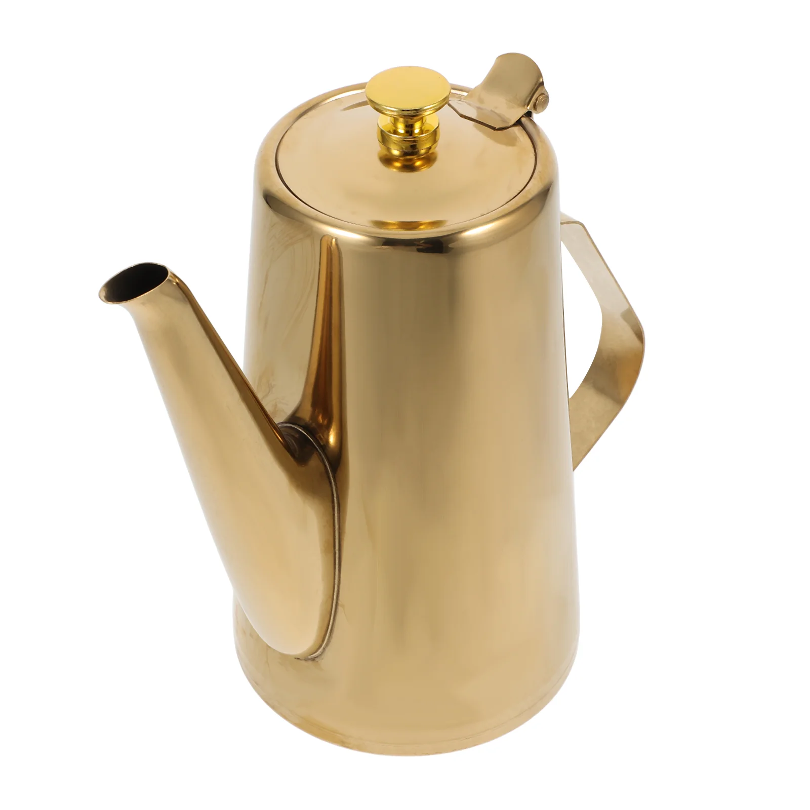 Olive Oil Stainless Steel Cold Water Jug Bottle Long Spout Dispenser Kettle Kitchen Vinegar Container Golden Soy Sauce