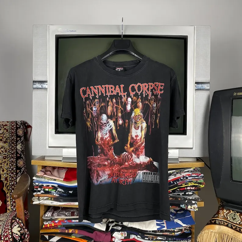 Vintage 00s Cannibal Corpse ‘Butchered At Birth’ Band Death Metal Tee