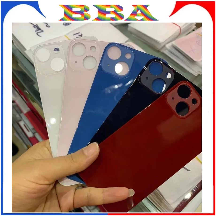 10Pcs (Large Big Lens Hole ) Rear Glass Body Housing For iPhone 8 X XS Max XR 11 12 13 14 15 Pro Mini SE Back Door Cover Bezel