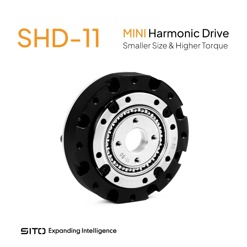 Sito SHD11 Small Hollow Nema 14 17 Servo Motor Speed Reducer 52mm Gearbox Strain Wave Gear Harmonic Drive for Robot Actuator