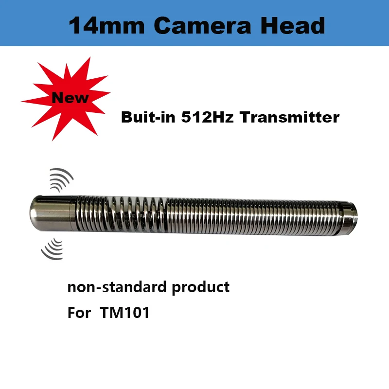 14mm Camera Head IP68 512Hz Built-inTransmitter 304 Waterproof Locator Pipe Sewer Drain Inspection Endoscope Camera,TIMOOK