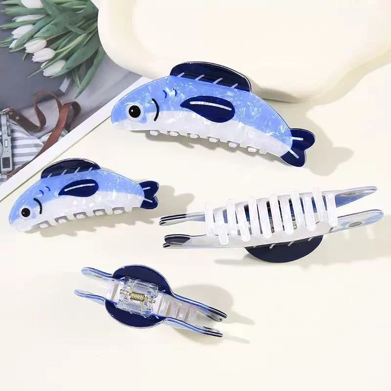 

Korean-style sardine hair clip, unique and high-end, cute and sweet, women's versatile hair claw for the back of the head