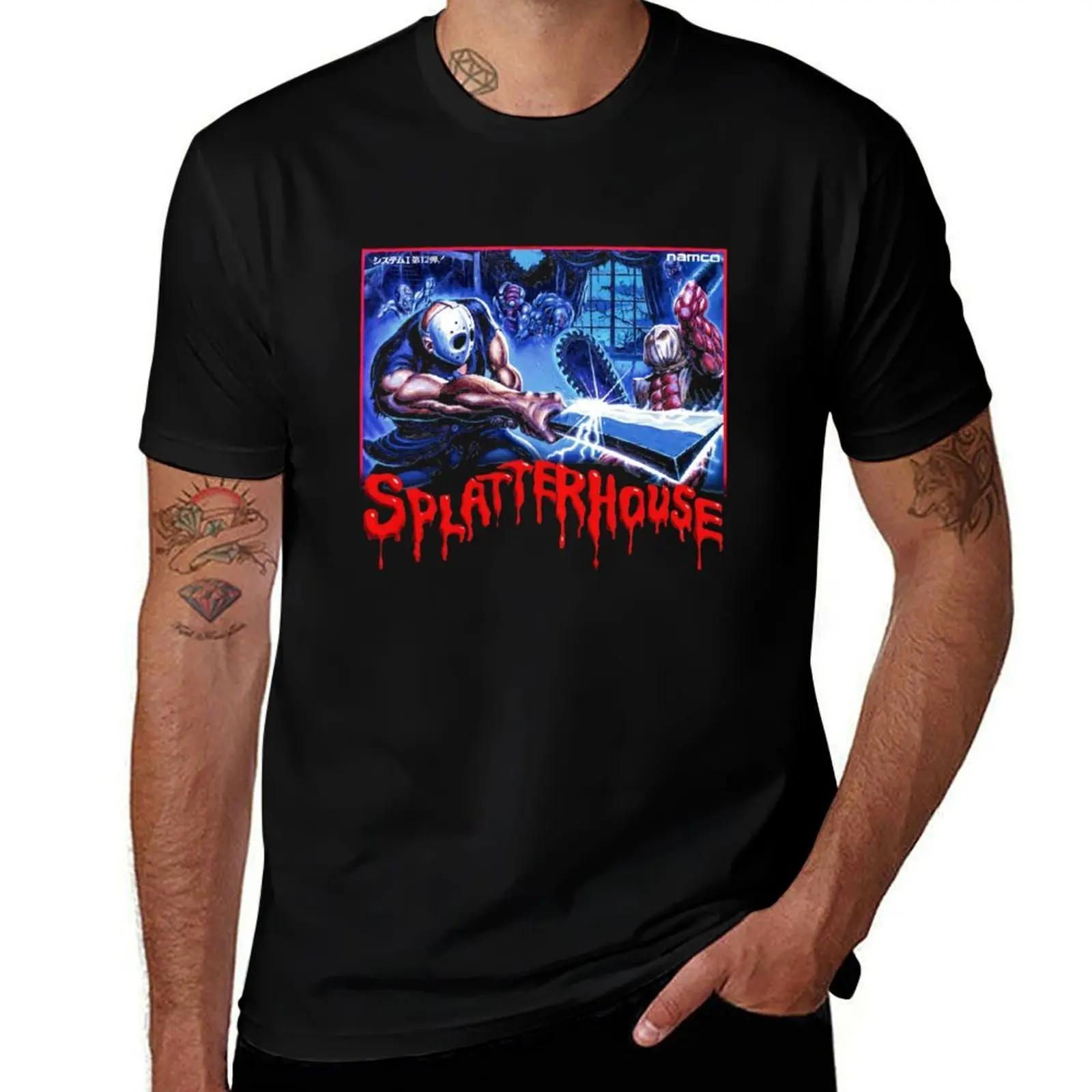 

Splatterhouse Essential T-Shirt Large Size Casual Short Sleeve Top