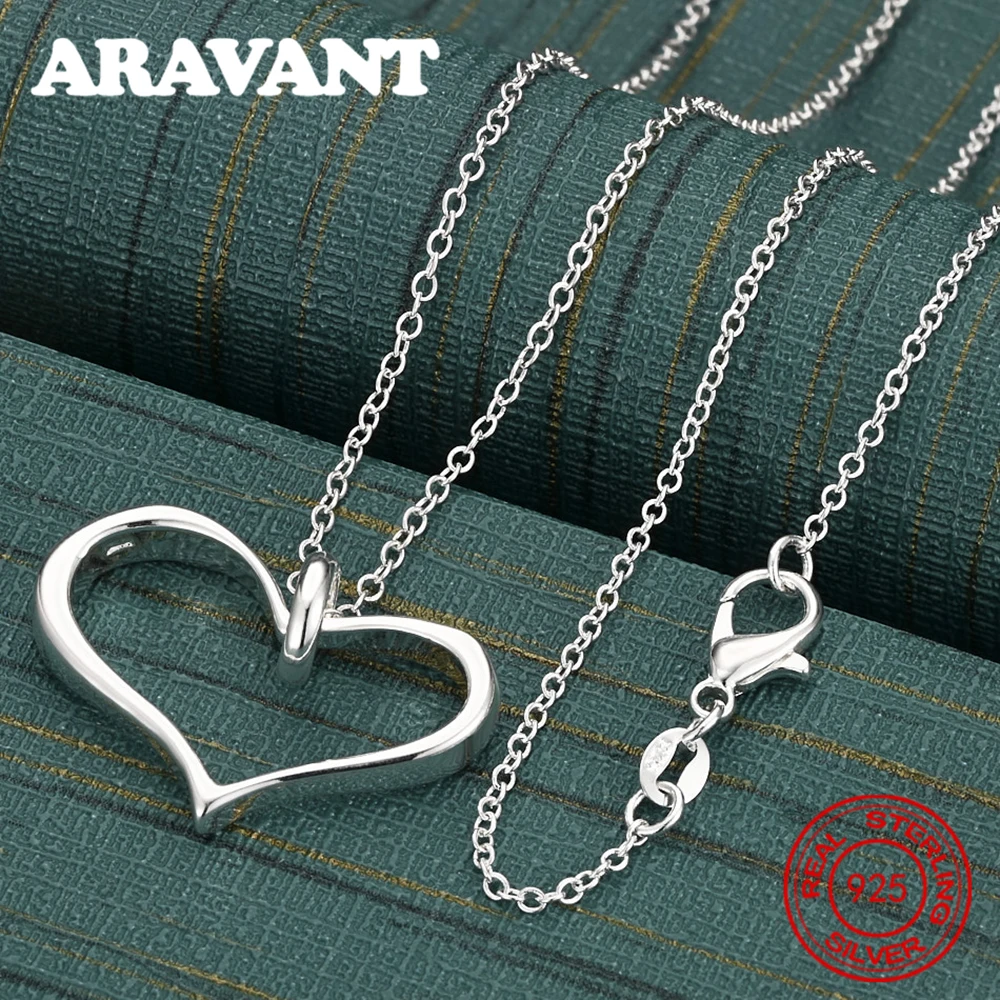 925 فضة الحب الدائري مشبك قلادة قلادة المرأة ريترو أنيقة مجوهرات الحفلات النبيلة #2