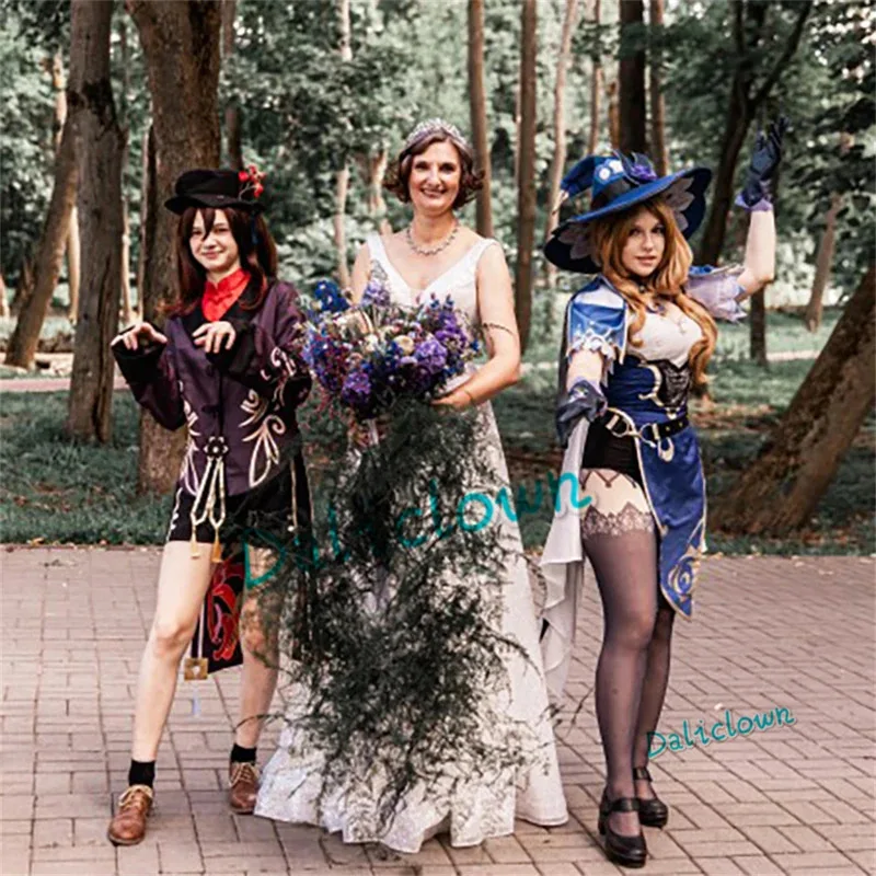 Genshin Impact Tiger Island Дешевая одежда Парик Косплей Аниме Игровая выставка Tiger Island Китайский стиль Костюм девушки на Хэллоуин