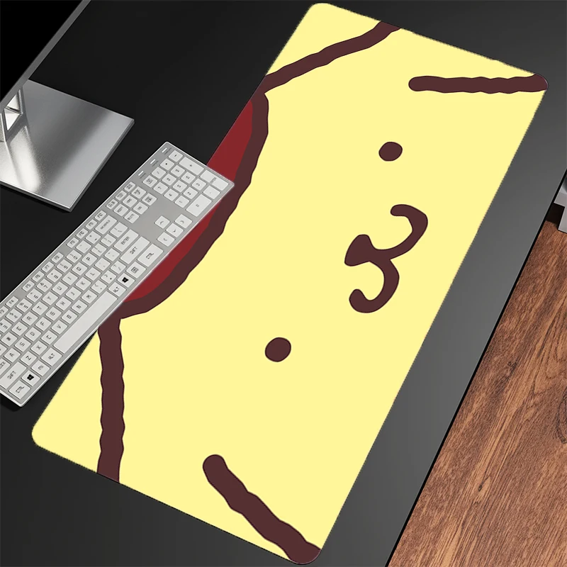 マウスパッド ポムポムプリン オフィス ラップトップ アニメ ゲームアクセサリー XXL カーペット ゲーマー PC コンピュータ キーボードパッド ゴム製デスクマット マウスパッド