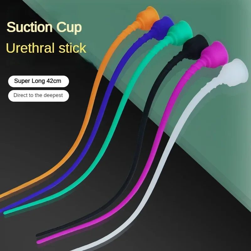 42cm Long Urethral Dilator Catheter Penis Plug Sounding Horse Eye Stimulation Adult Products Sex Toys Men Urethra Sound Dilator