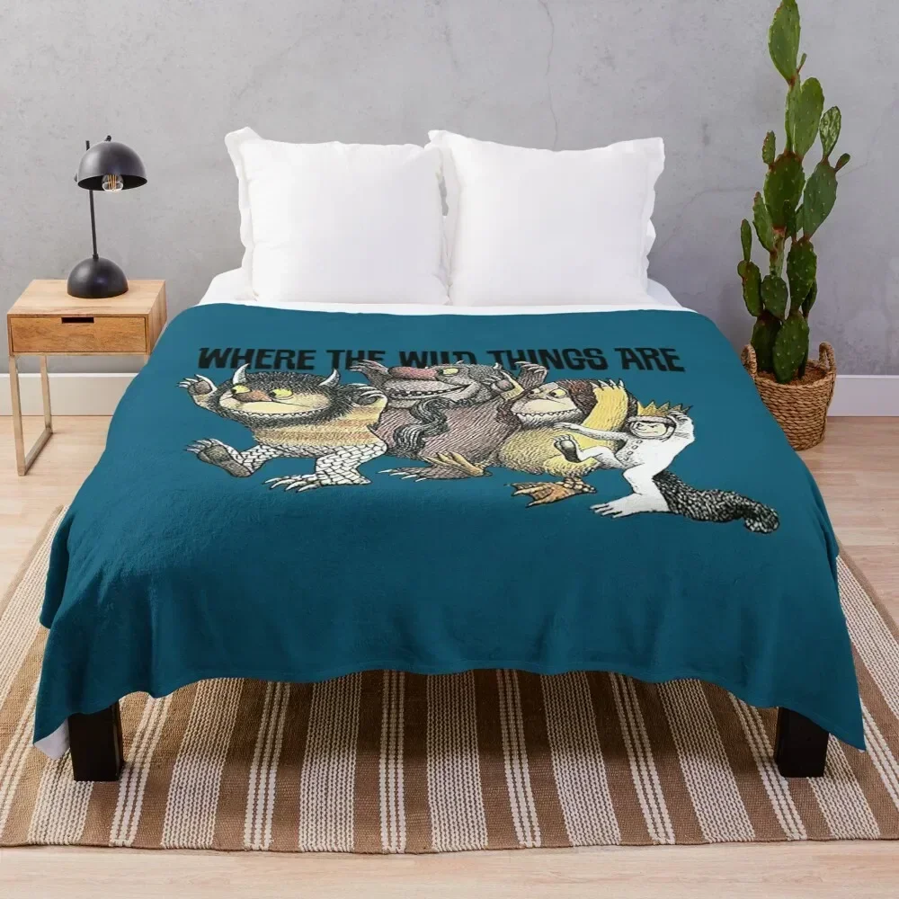 

WHERE THE WILD THINGS ARE Throw Blanket No Pilling Soft Warm Blanket for Bed