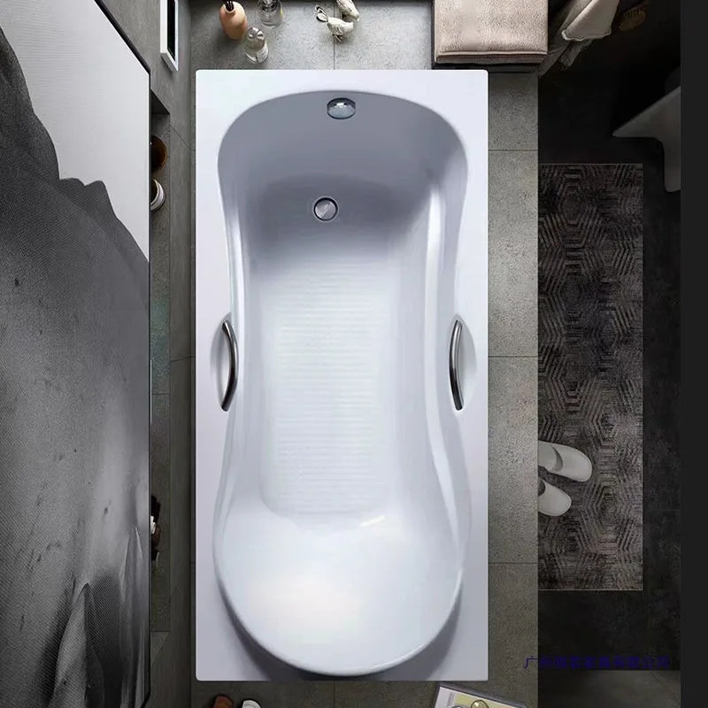 Embedded acrylic seamless integrated thickened home hotel B & B adult bathroom bathtub reclining type