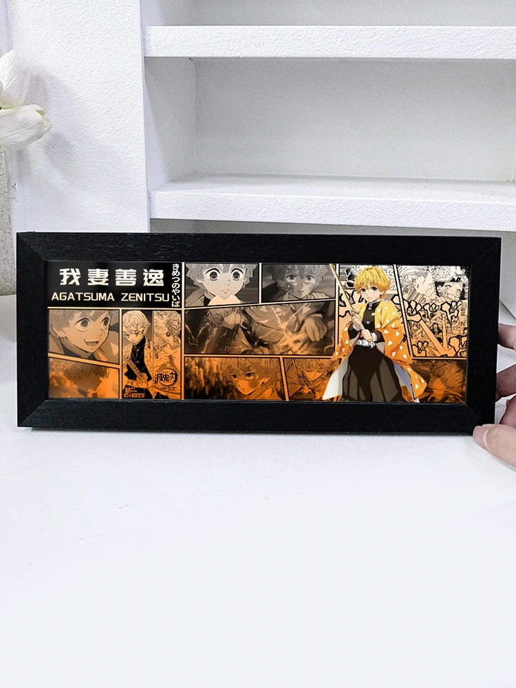 Anime Demon Slayer Kamado Tanjirou Nezuko Cosplay Training Chapter Gift Ambitus Photo Frame