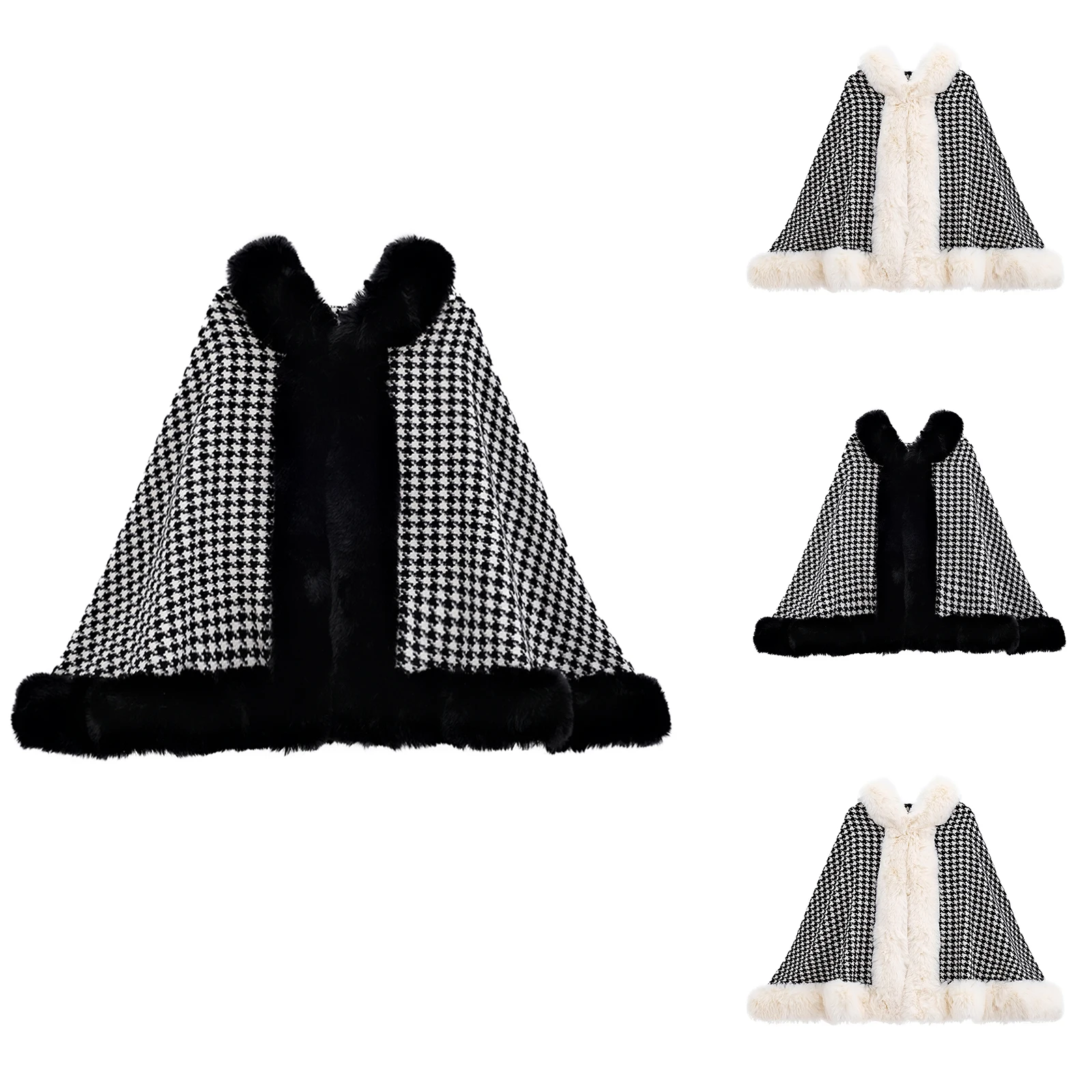 

Новая модная женская зимняя теплая плюшевая накидка с шалью, пальто, мягкая удобная плюшевая шаль, утепленное пальто, утепленный кардиган, шаль, пальто